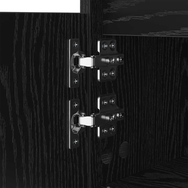 vidaXL Dohányzóasztal Fekete tölgy 90 x 60 x 35 cm Faanyag