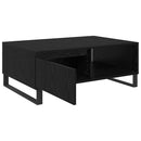 vidaXL Dohányzóasztal Fekete tölgy 90 x 60 x 35 cm Faanyag