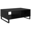 vidaXL Dohányzóasztal Fekete tölgy 90 x 60 x 35 cm Faanyag