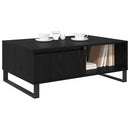 vidaXL Dohányzóasztal Fekete tölgy 90 x 60 x 35 cm Faanyag