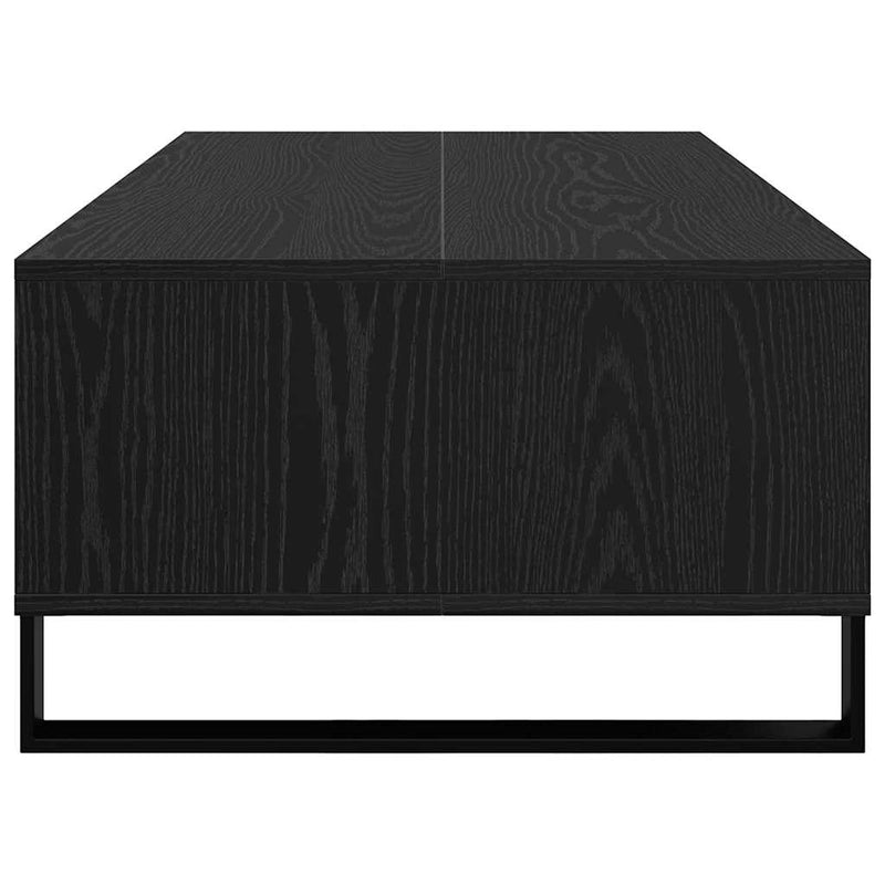 vidaXL Dohányzóasztal Fekete tölgy 104 x 60 x 35 cm Faanyag