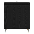 vidaXL Széf Fekete tölgy 60 x 35 x 70 cm Faanyag