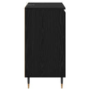vidaXL Széf Fekete tölgy 60 x 35 x 70 cm Faanyag
