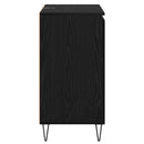 vidaXL Széf Fekete tölgy 60 x 35 x 70 cm Faanyag