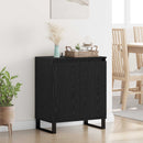 vidaXL Széf Fekete tölgy 60 x 35 x 70 cm Faanyag
