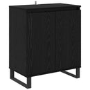 vidaXL Széf Fekete tölgy 60 x 35 x 70 cm Faanyag