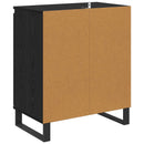 vidaXL Széf Fekete tölgy 60 x 35 x 70 cm Faanyag