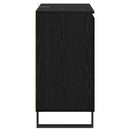 vidaXL Széf Fekete tölgy 60 x 35 x 70 cm Faanyag