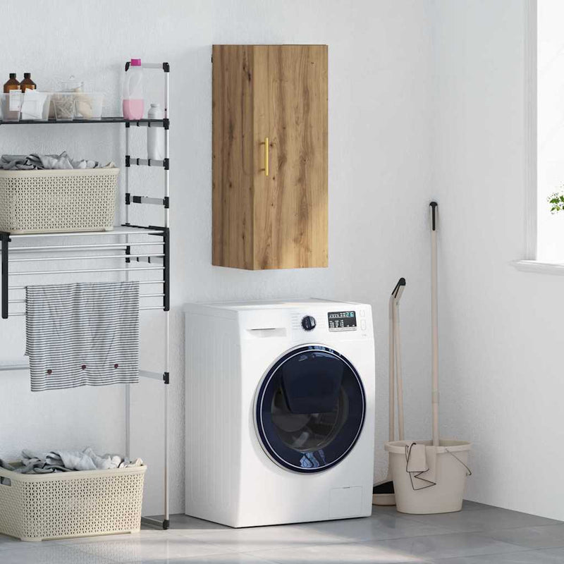 vidaXL Fali szekrény Artisan tölgy 34,5 x 34 x 90 cm Faanyag