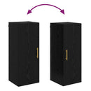 vidaXL Fali szekrény Fekete tölgy 34,5 x 34 x 90 cm Faanyag