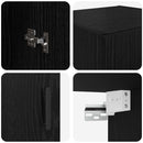 vidaXL Fali szekrény Fekete tölgy 34,5 x 34 x 90 cm Faanyag