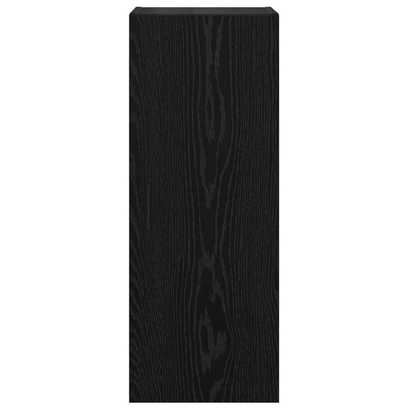 vidaXL Fali szekrény Fekete tölgy 34,5 x 34 x 90 cm Faanyag