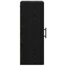 vidaXL Fali szekrény Fekete tölgy 34,5 x 34 x 90 cm Faanyag