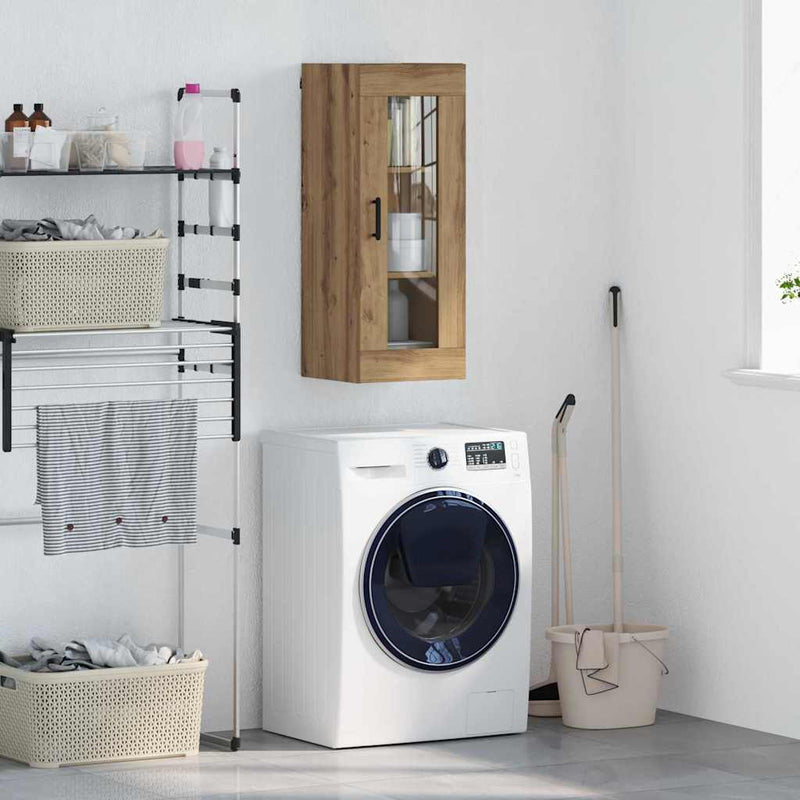 vidaXL Fali szekrény Artisan tölgy 34,5 x 34 x 90 cm