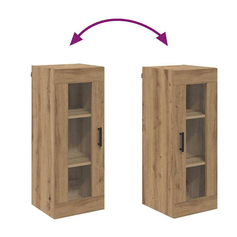 vidaXL Fali szekrény Artisan tölgy 34,5 x 34 x 90 cm