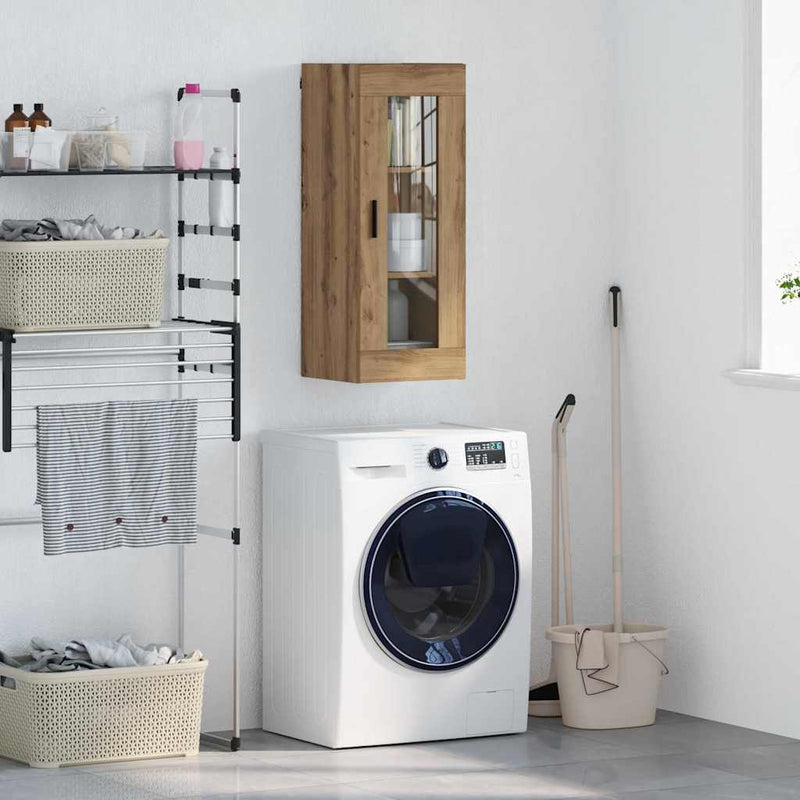 vidaXL Fali szekrény Artisan tölgy 34,5 x 34 x 90 cm