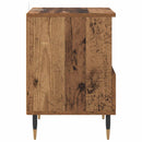 vidaXL Éjjeliszekrény fiókkal 2 pcs Öreg fa 40 x 35 x 50 cm Faanyag
