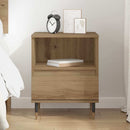 vidaXL Éjjeliszekrény fiókkal kézműves tölgy 40 x 35 x 50 cm Faanyag