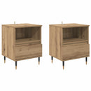 vidaXL Éjjeliszekrény 2 pcs Artisan tölgy 40 x 35 x 50 cm Faanyag