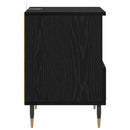 vidaXL Éjjeliszekrény fiókkal Fekete tölgy 40 x 35 x 50 cm Faanyag
