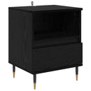 vidaXL Éjjeliszekrény 2 pcs Fekete tölgy 40 x 35 x 50 cm Faanyag