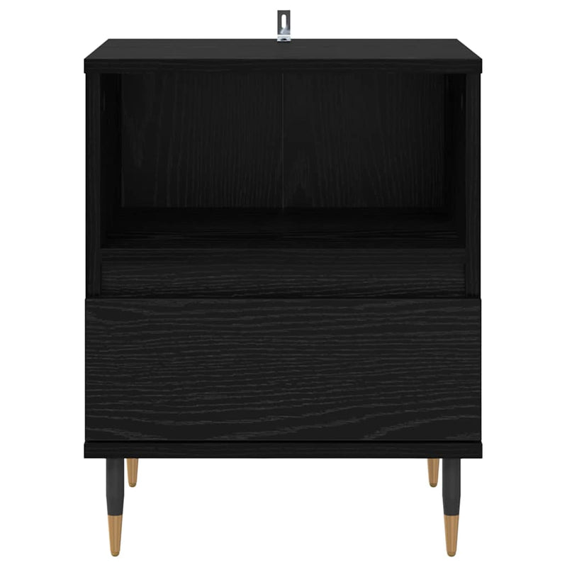 vidaXL Éjjeliszekrény 2 pcs Musta tammi 40 x 35 x 50 cm Faanyag
