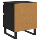 vidaXL Éjjeliszekrény 2 pcs Fekete tölgy 40 x 35 x 50 cm Faanyag