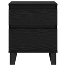 vidaXL Éjjeliszekrény 2 pcs Fekete tölgy 40 x 35 x 50 cm Faanyag