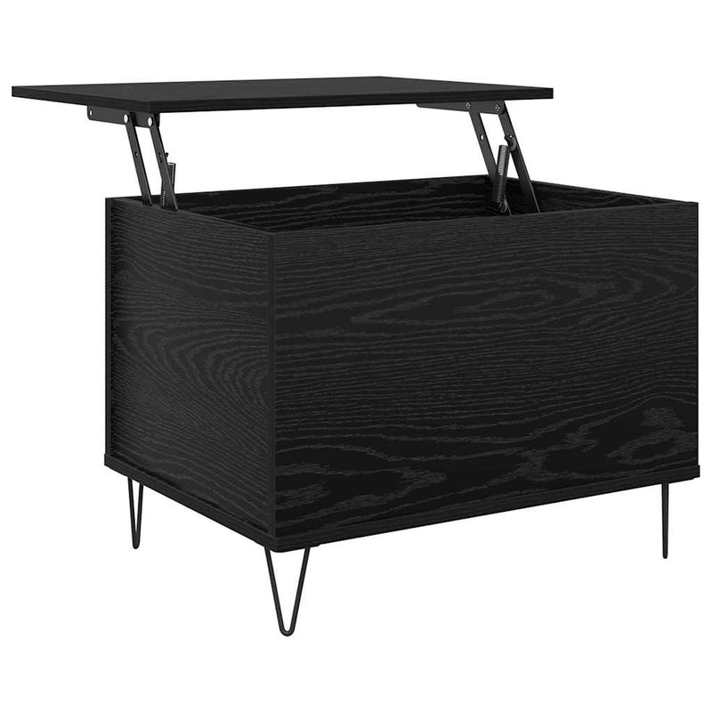 vidaXL Dohányzóasztal Fekete tölgy 60 x 44,5 x 45 cm Faanyag