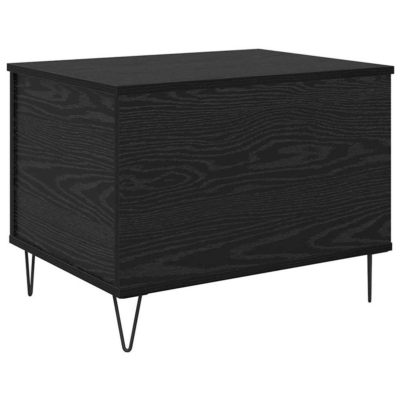 vidaXL Dohányzóasztal Fekete tölgy 60 x 44,5 x 45 cm Faanyag