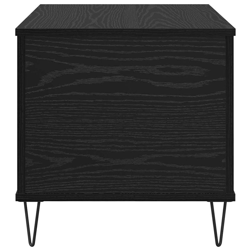 vidaXL Dohányzóasztal Fekete tölgy 60 x 44,5 x 45 cm Faanyag