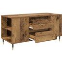 vidaXL Dohányzóasztal fiókkal Öreg fa 102 x 44,5 x 50 cm Faanyag