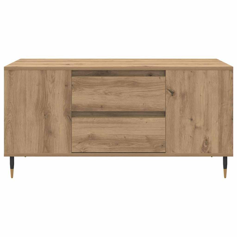 vidaXL Dohányzóasztal kézműves tölgy 102 x 44.5 x 50 cm Faanyag