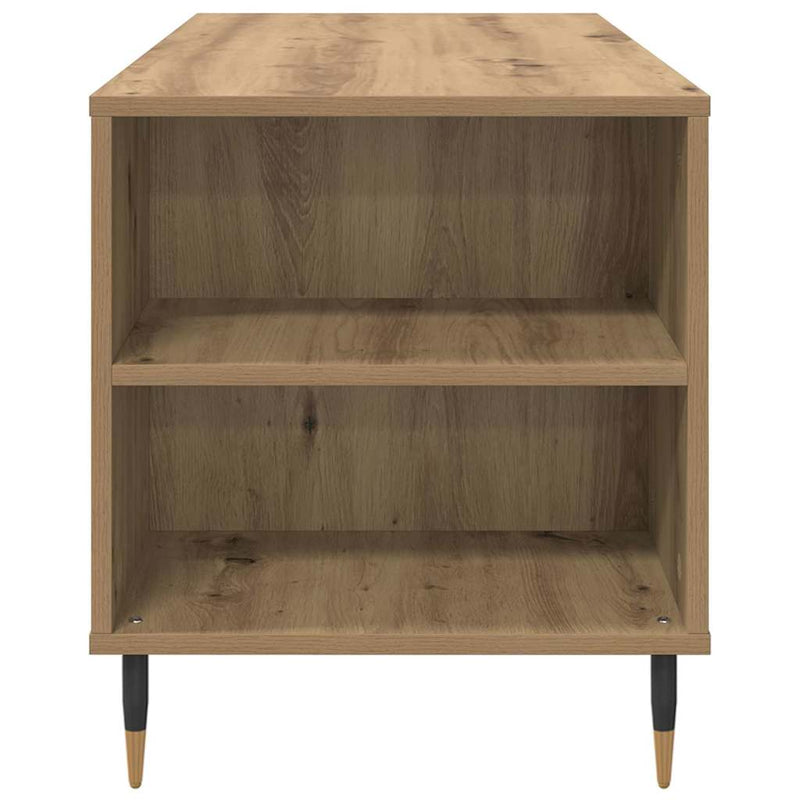 vidaXL Dohányzóasztal kézműves tölgy 102 x 44.5 x 50 cm Faanyag