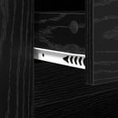 vidaXL Dohányzóasztal fiókkal Fekete tölgy 102 x 44,5 x 50 cm Faanyag