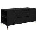 vidaXL Dohányzóasztal Fekete tölgy 102 x 44,5 x 50 cm Szerelt Fa