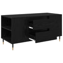 vidaXL Dohányzóasztal Fekete tölgy 102 x 44,5 x 50 cm Szerelt Fa