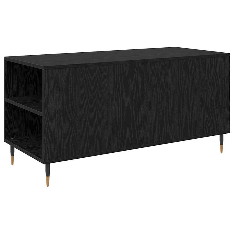 vidaXL Dohányzóasztal Musta tammi 102 x 44.5 x 50 cm Faanyag