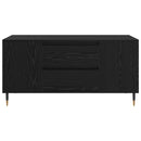 vidaXL Dohányzóasztal Fekete tölgy 102 x 44,5 x 50 cm Szerelt Fa