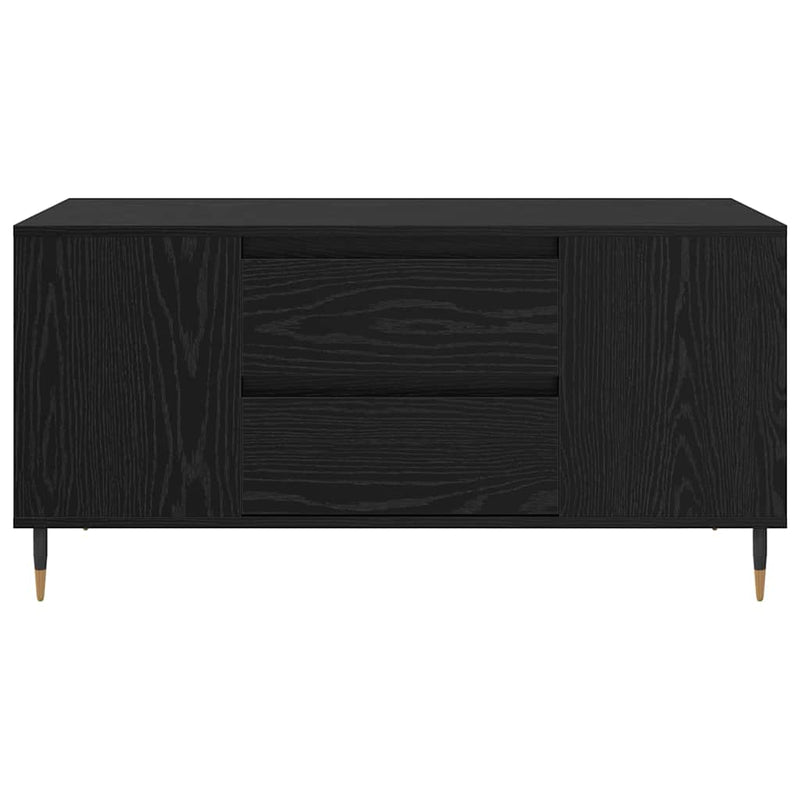 vidaXL Dohányzóasztal Musta tammi 102 x 44.5 x 50 cm Faanyag