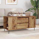 vidaXL Dohányzóasztal fiókkal Öreg fa 102 x 44,5 x 50 cm Faanyag