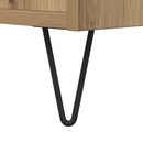 vidaXL Dohányzóasztal fiókkal Artisan tölgy 102 x 44,5 x 50 cm Faanyag