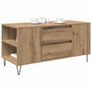 vidaXL Dohányzóasztal fiókkal Artisan tölgy 102 x 44,5 x 50 cm Faanyag
