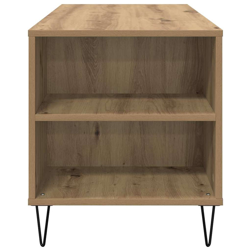 vidaXL Dohányzóasztal fiókkal Artisan tölgy 102 x 44,5 x 50 cm Faanyag