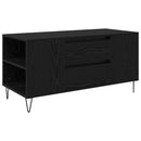 vidaXL Dohányzóasztal fiókkal Fekete tölgy 102 x 44,5 x 50 cm Faanyag