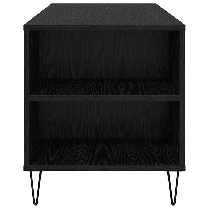 vidaXL Dohányzóasztal fiókkal Fekete tölgy 102 x 44,5 x 50 cm Faanyag