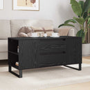 vidaXL Dohányzóasztal Fekete tölgy 102 x 44,5 x 50 cm Szerelt Fa