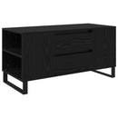 vidaXL Dohányzóasztal Fekete tölgy 102 x 44,5 x 50 cm Szerelt Fa