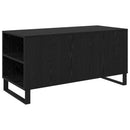 vidaXL Dohányzóasztal Fekete tölgy 102 x 44,5 x 50 cm Szerelt Fa