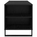 vidaXL Dohányzóasztal Fekete tölgy 102 x 44,5 x 50 cm Faanyag